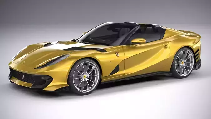 Ferrari 812 Competizione Aperta 2021 3D model
