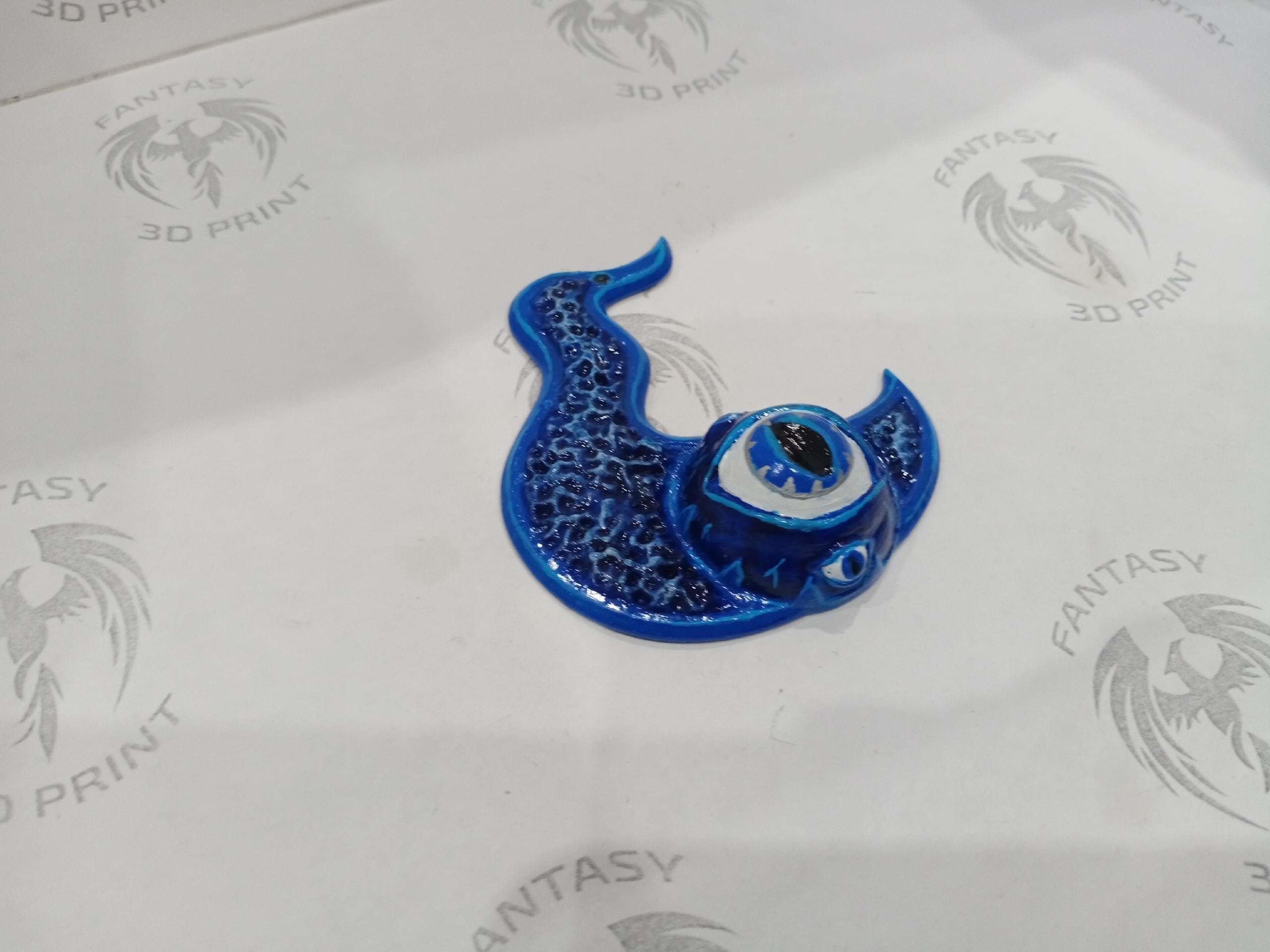 Tzeentch Chaos God symbol pendant 3D print model_7