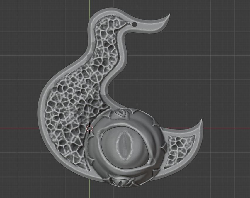 Tzeentch Chaos God symbol pendant 3D print model_1