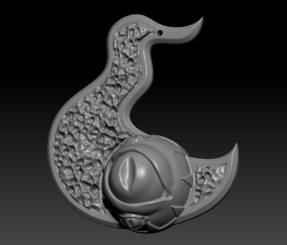 Tzeentch Chaos God symbol pendant 3D print model_0