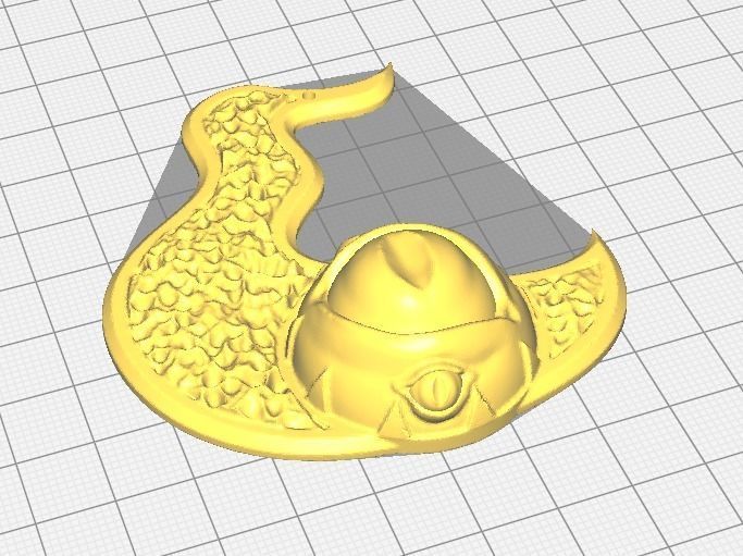Tzeentch Chaos God symbol pendant 3D print model_4