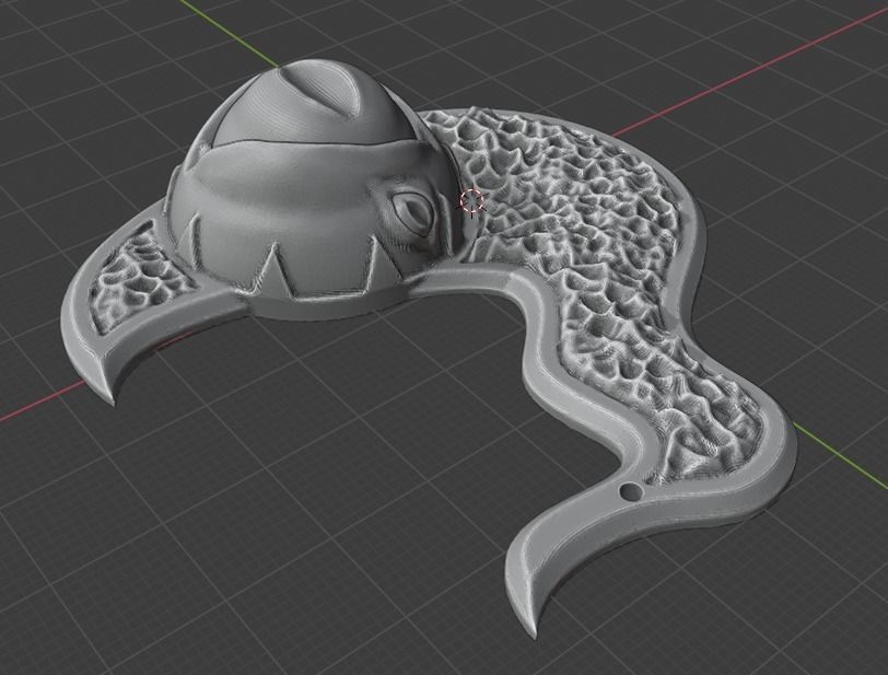 Tzeentch Chaos God symbol pendant 3D print model_2