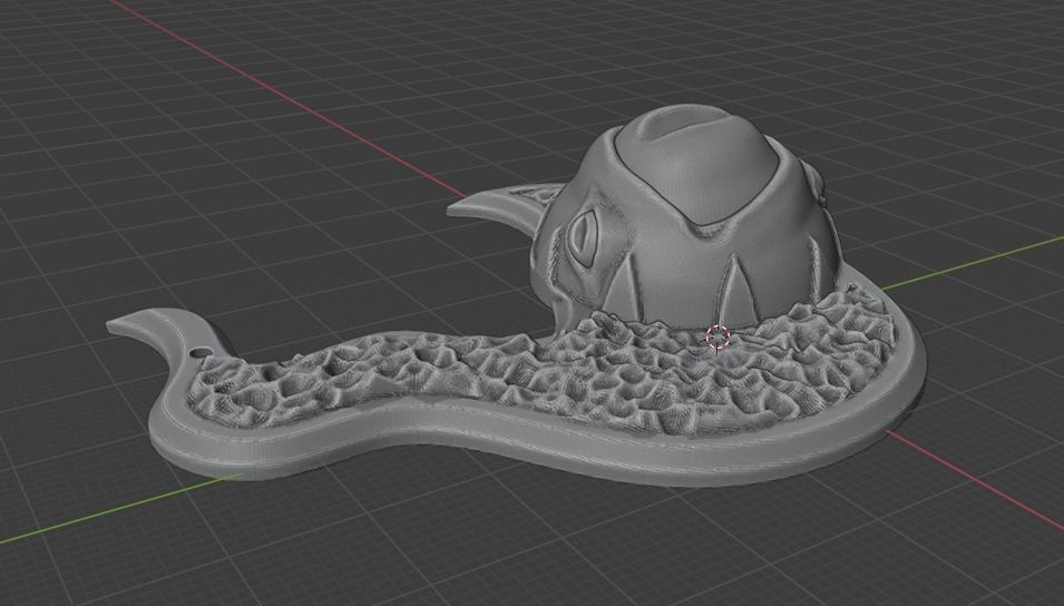 Tzeentch Chaos God symbol pendant 3D print model_3