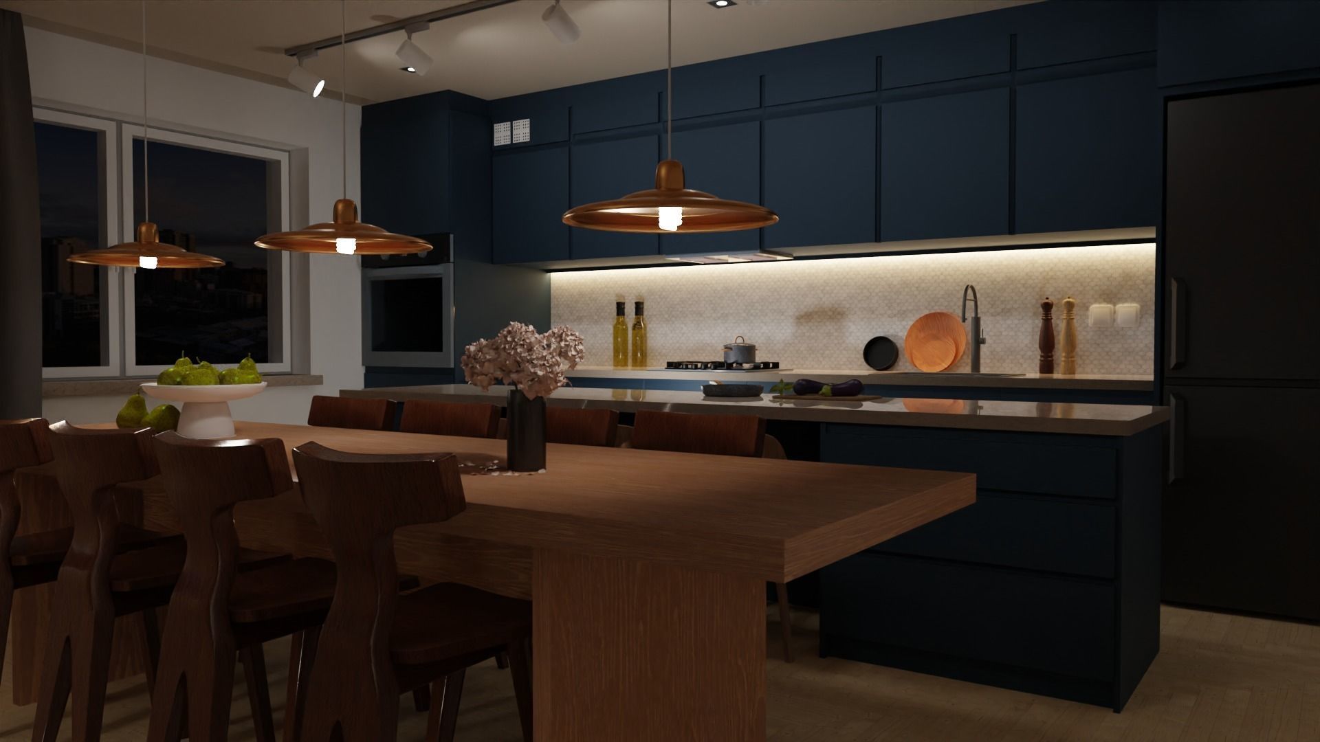 Modern kitchen 3D model_7