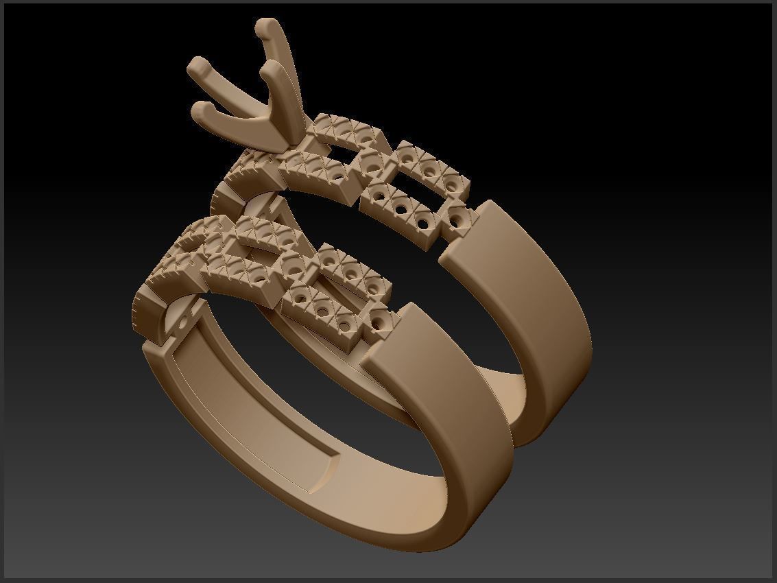 Engagement ring A 3D print model_11