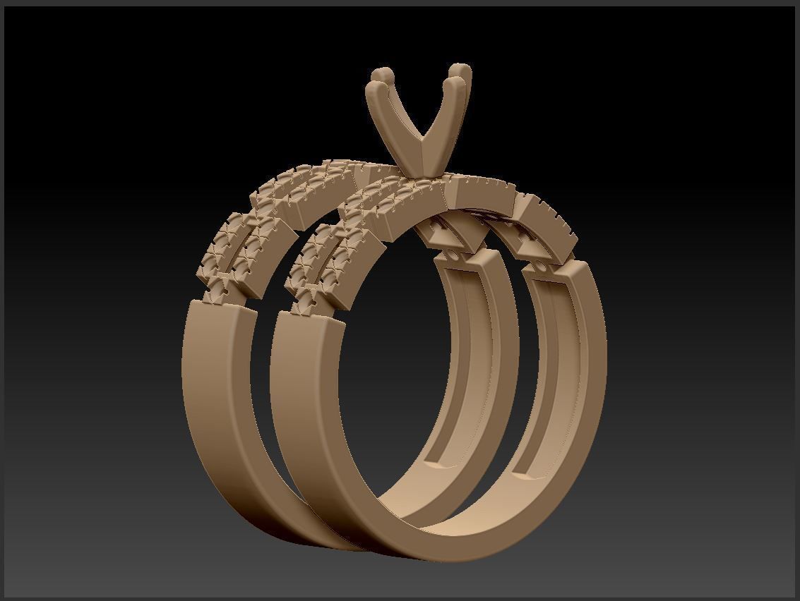 Engagement ring A 3D print model_13