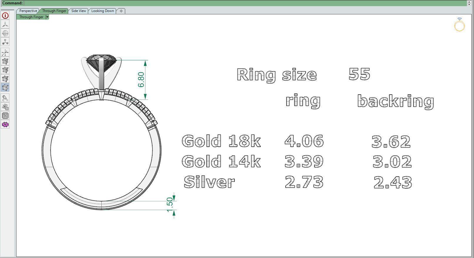Engagement ring A 3D print model_6