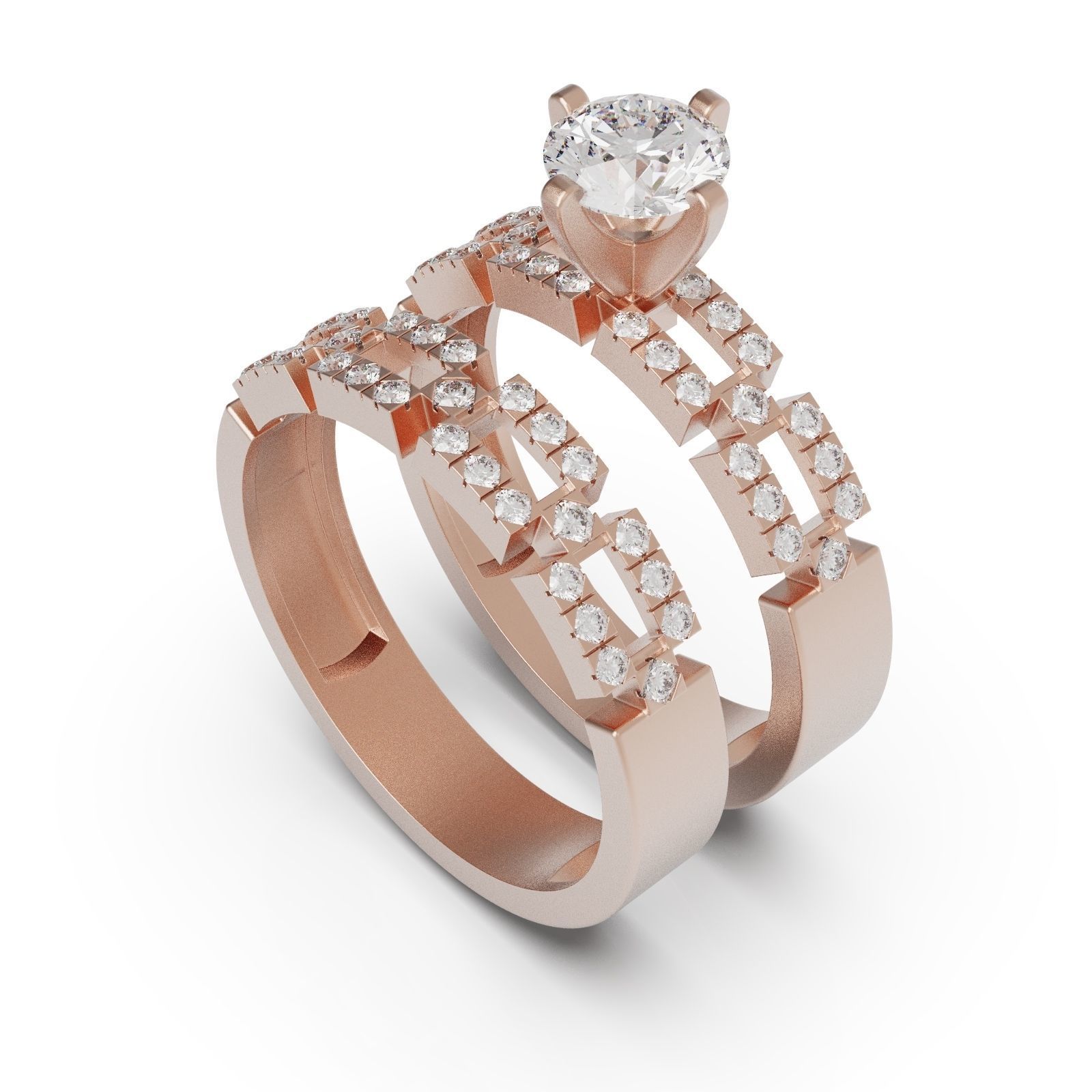 Engagement ring A 3D print model_2