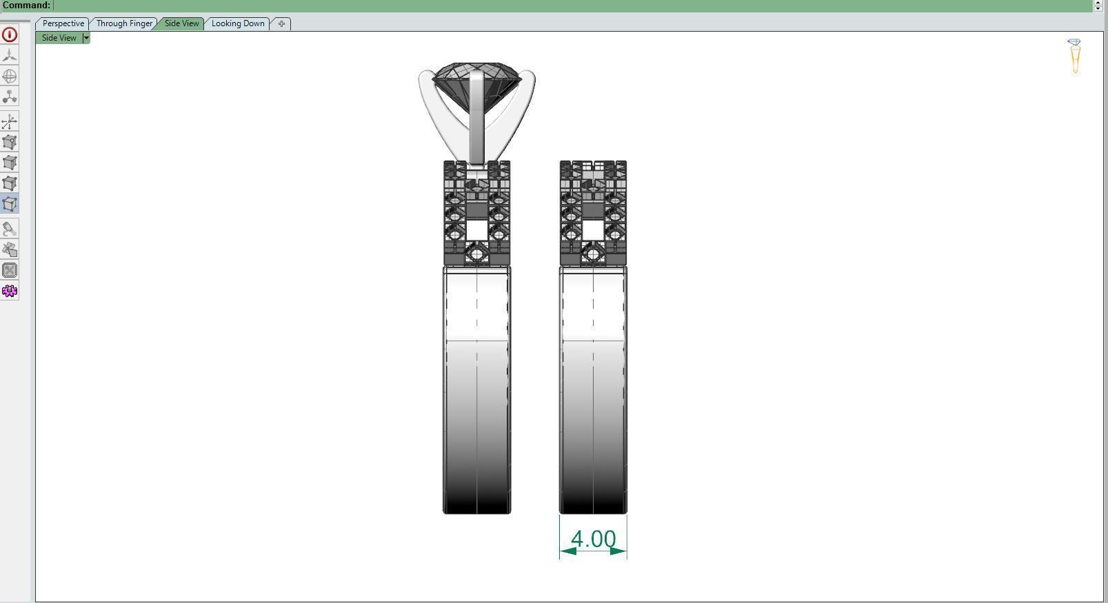 Engagement ring A 3D print model_8