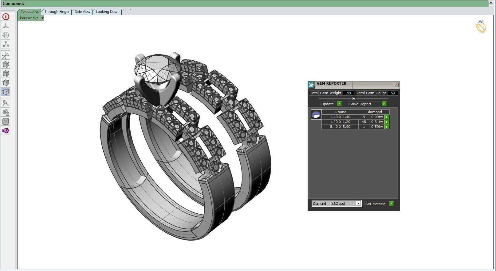 Engagement ring A 3D print model_12
