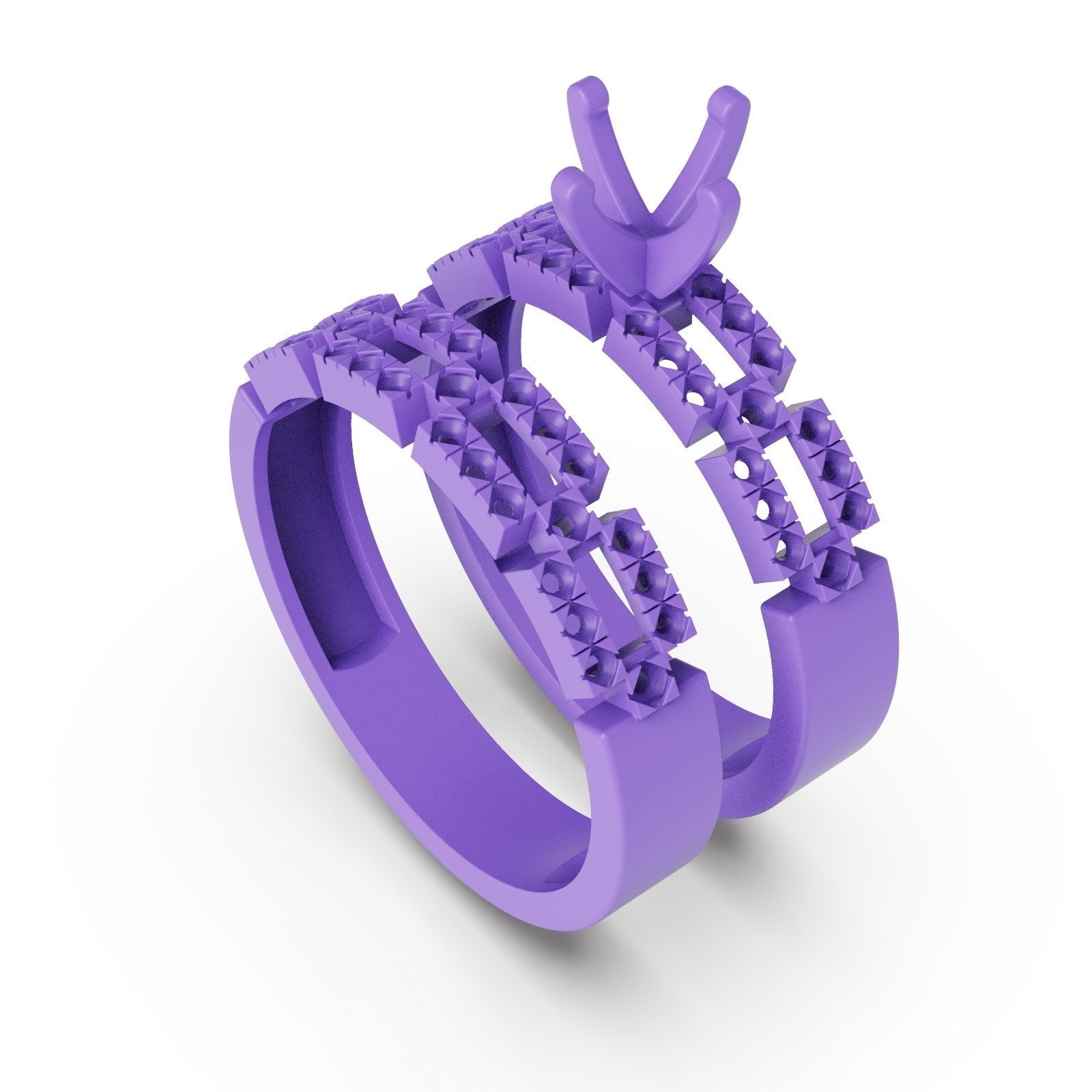 Engagement ring A 3D print model_1
