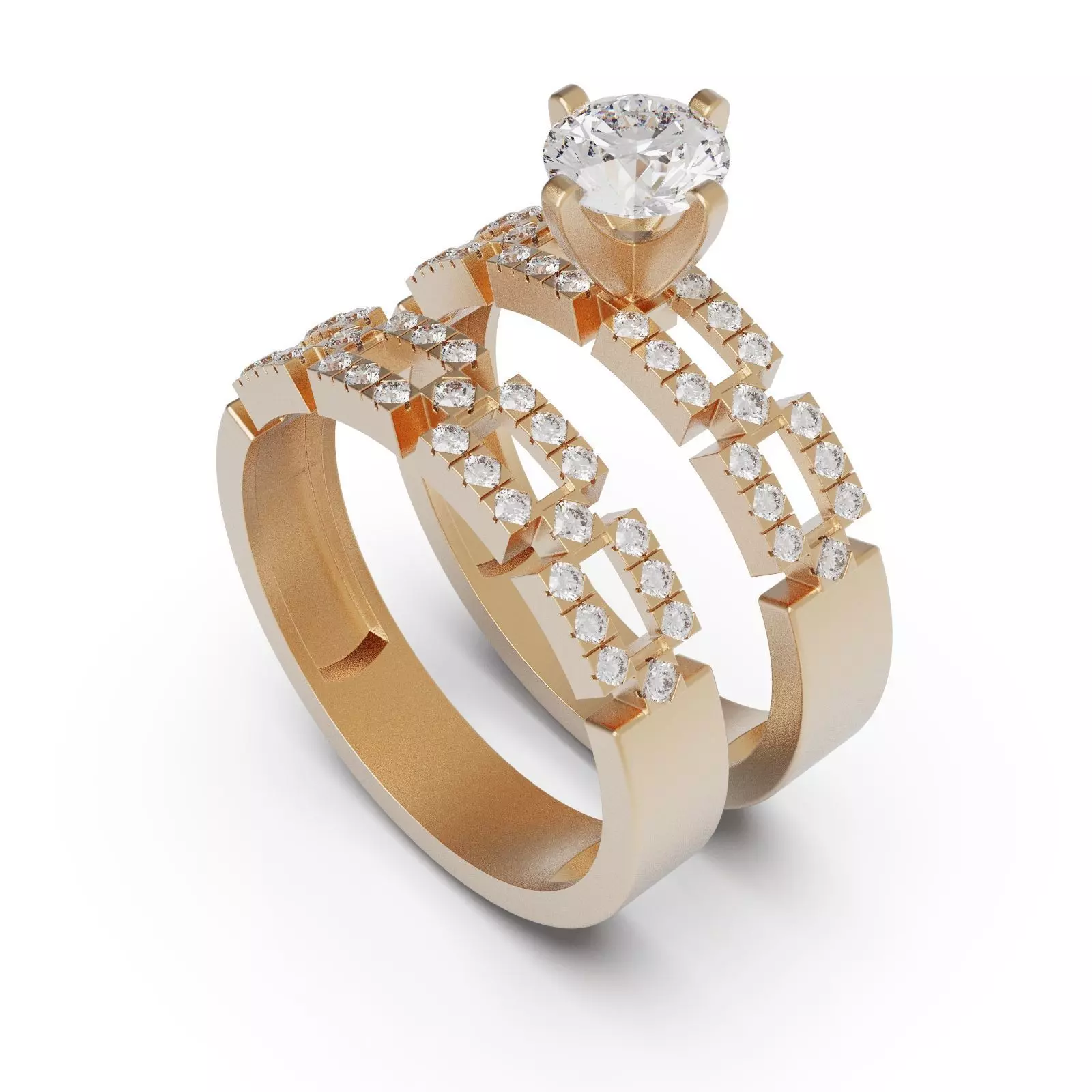 Engagement ring A 3D print model_0