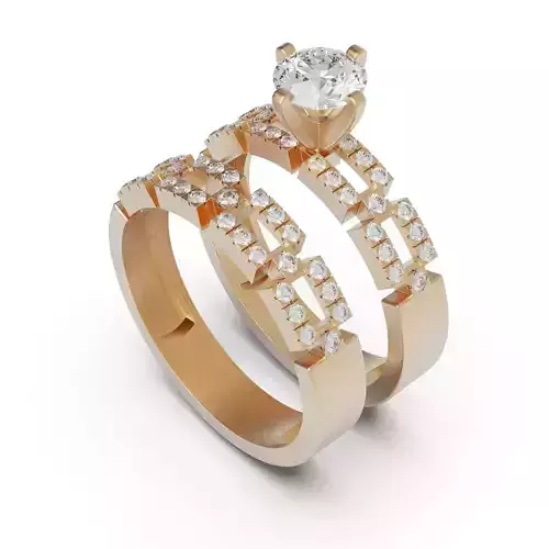 Engagement ring A 3D print model