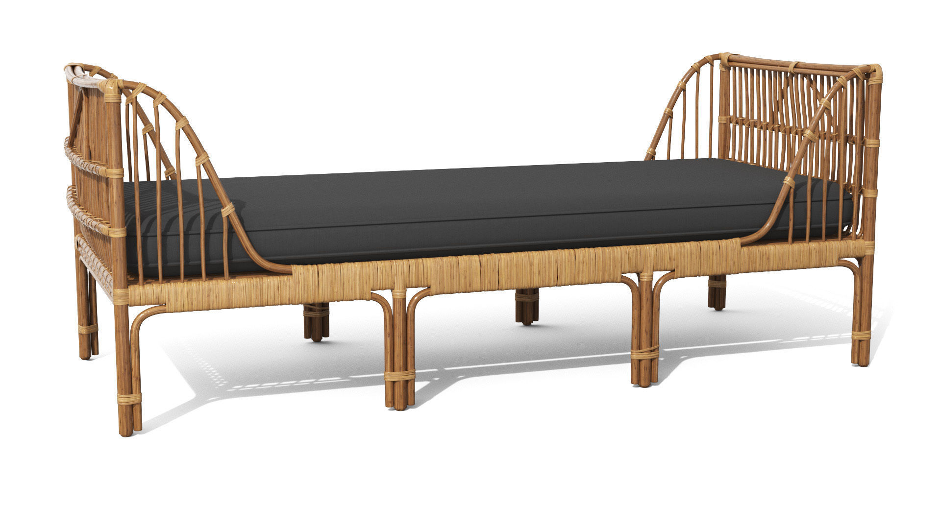 Sol Dolphin Gray Daybed Low-poly 3D model_26