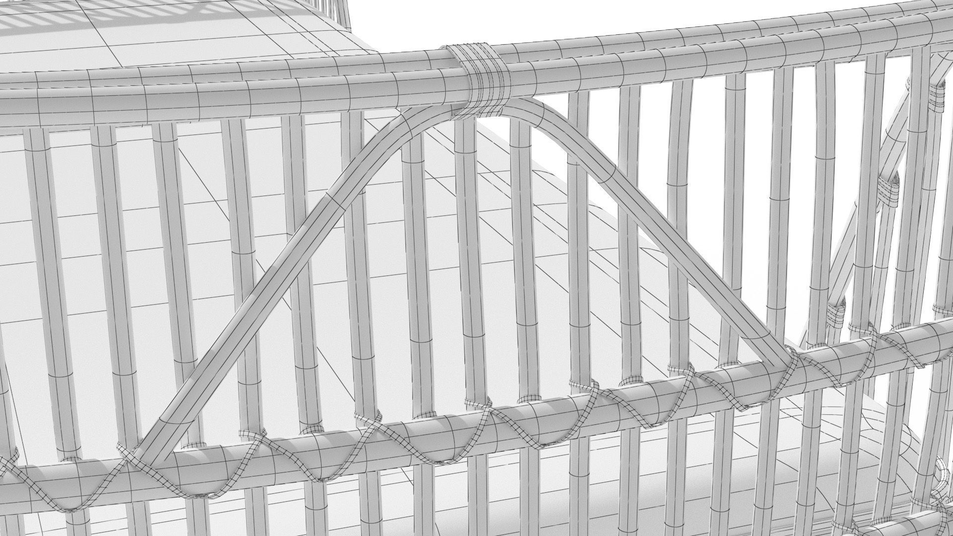 Sol Dolphin Gray Daybed Low-poly 3D model_14