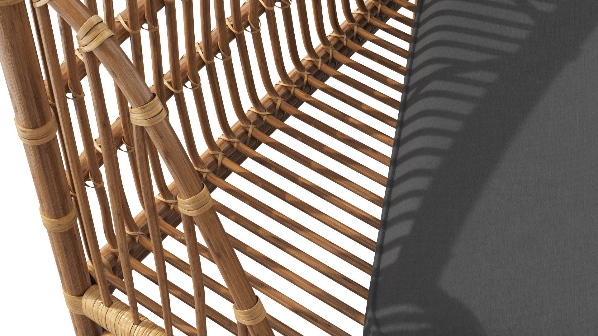 Sol Dolphin Gray Daybed Low-poly 3D model_6