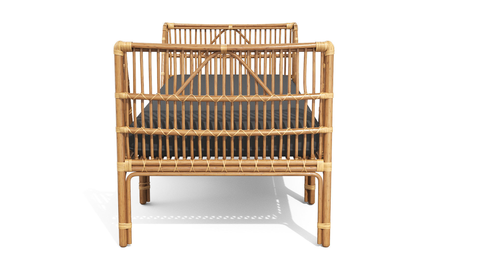 Sol Dolphin Gray Daybed Low-poly 3D model_3