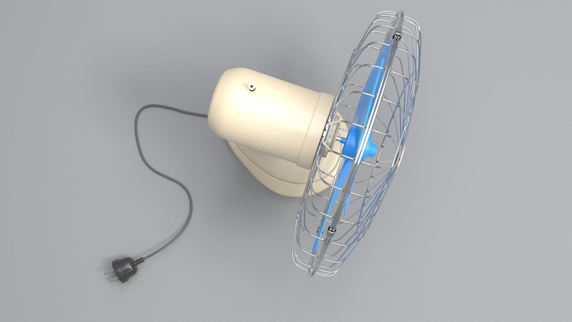 Desktop Fan 3D model_4