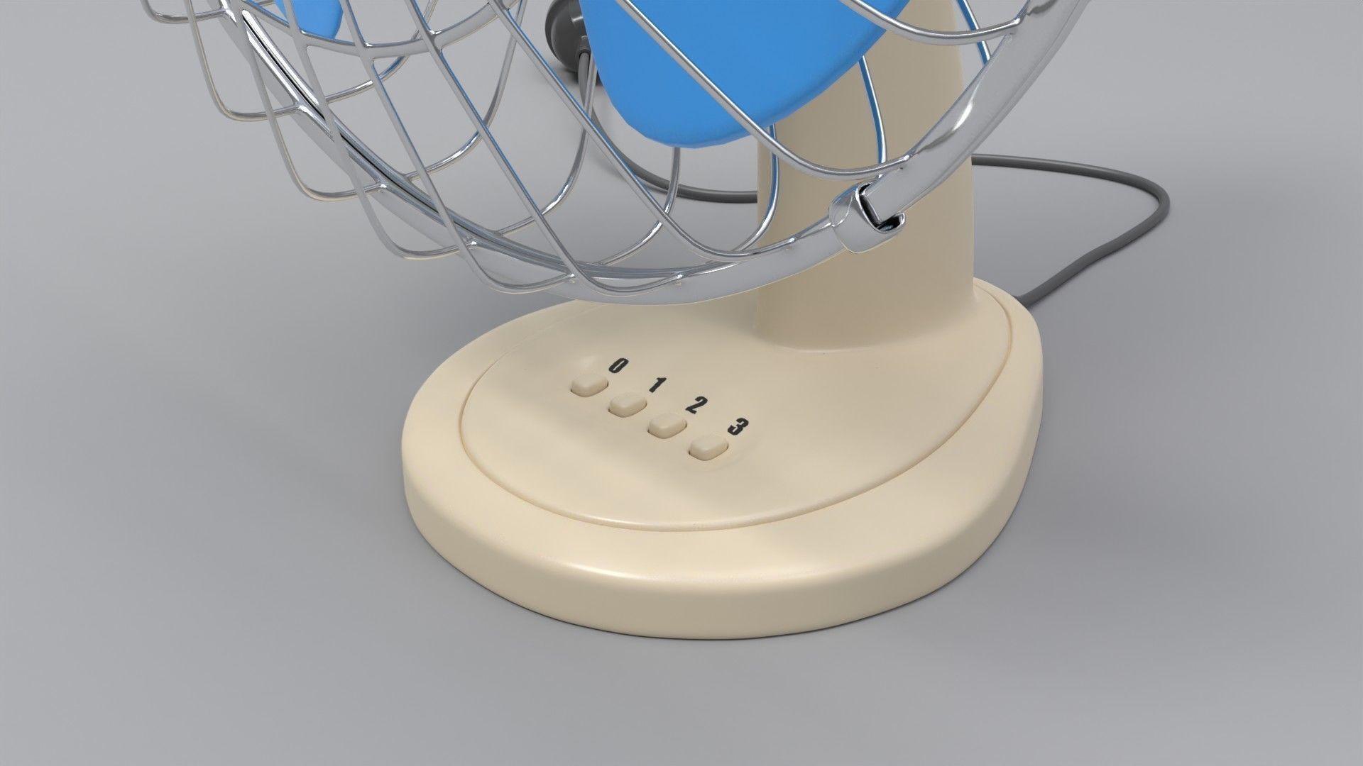 Desktop Fan 3D model_6
