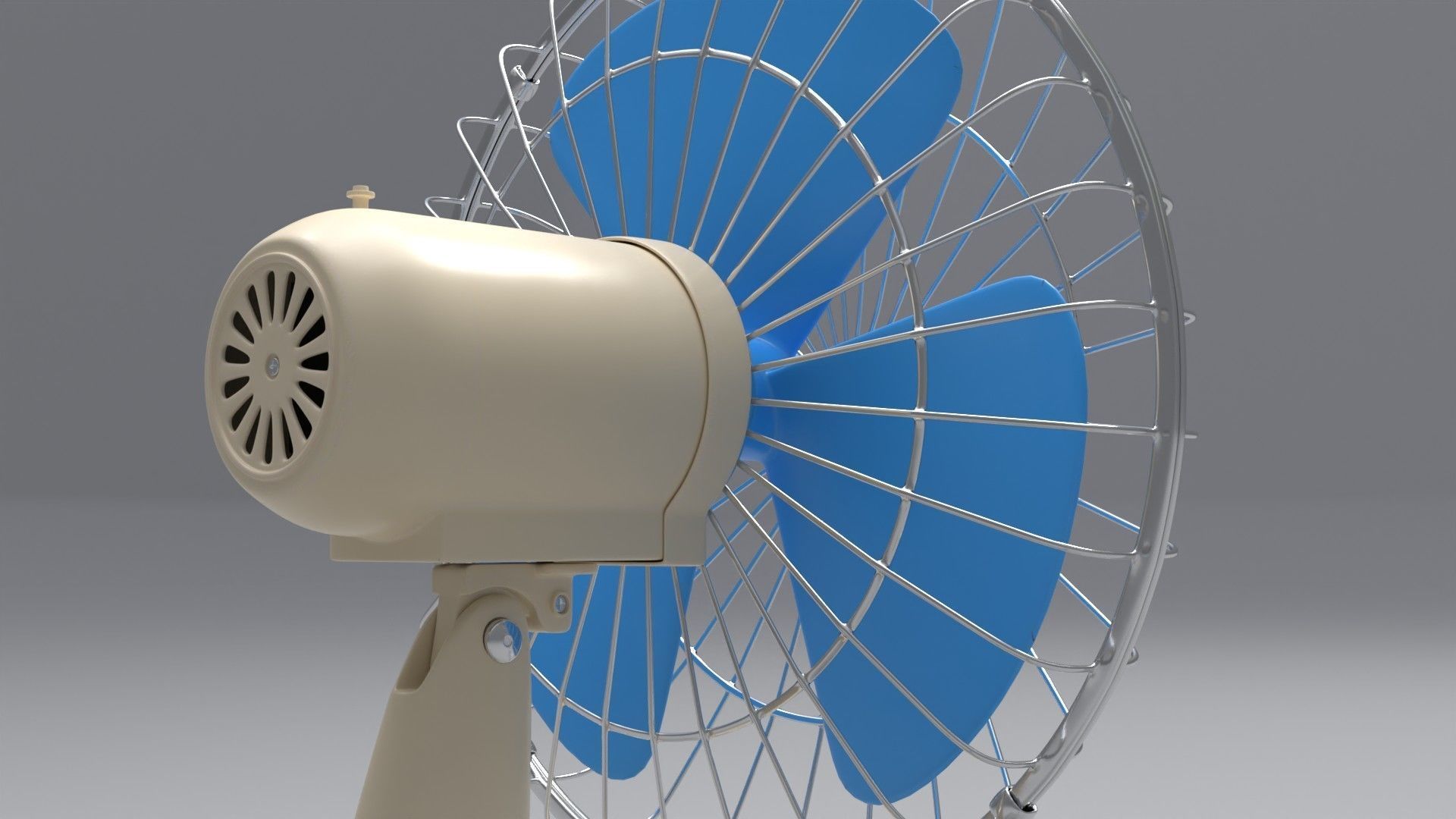 Desktop Fan 3D model_5