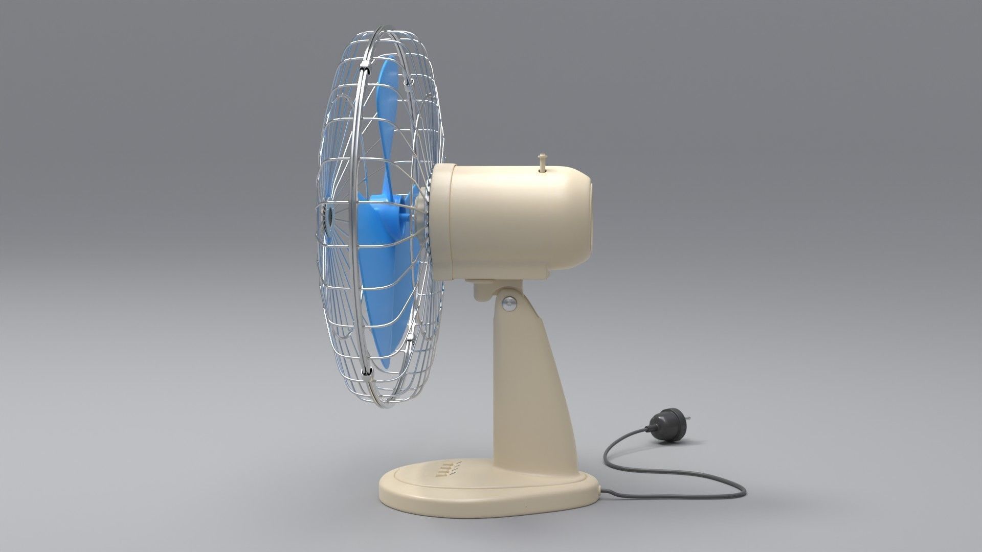 Desktop Fan 3D model_3