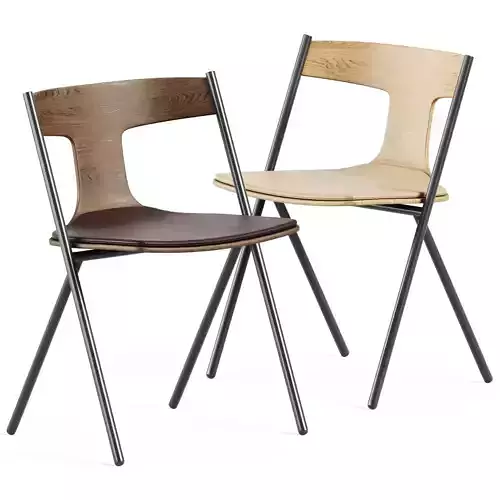 Quadra Chair with Cushion by Viccarbe