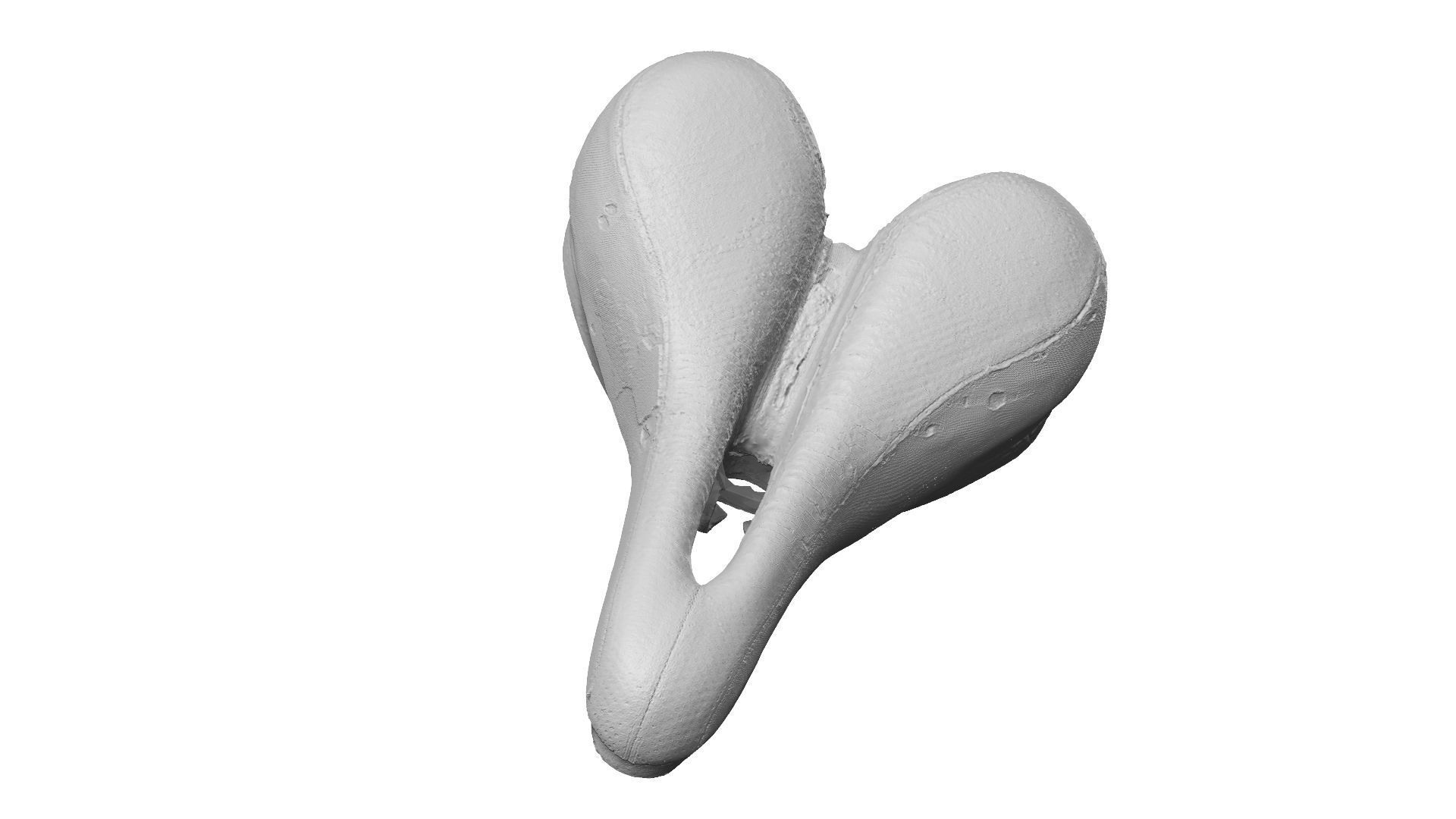 Old and Torn Bike Seat Raw Scanned 3D model_9