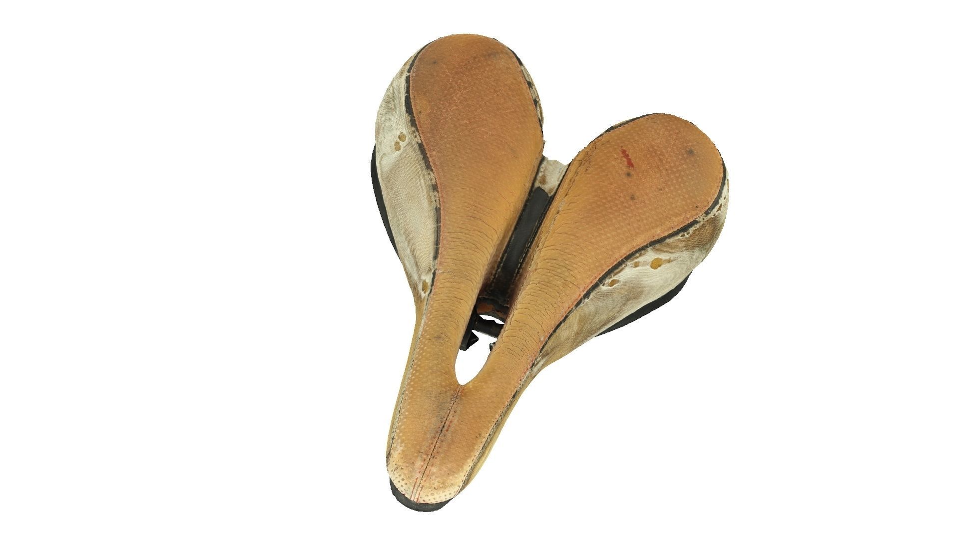 Old and Torn Bike Seat Raw Scanned 3D model_2