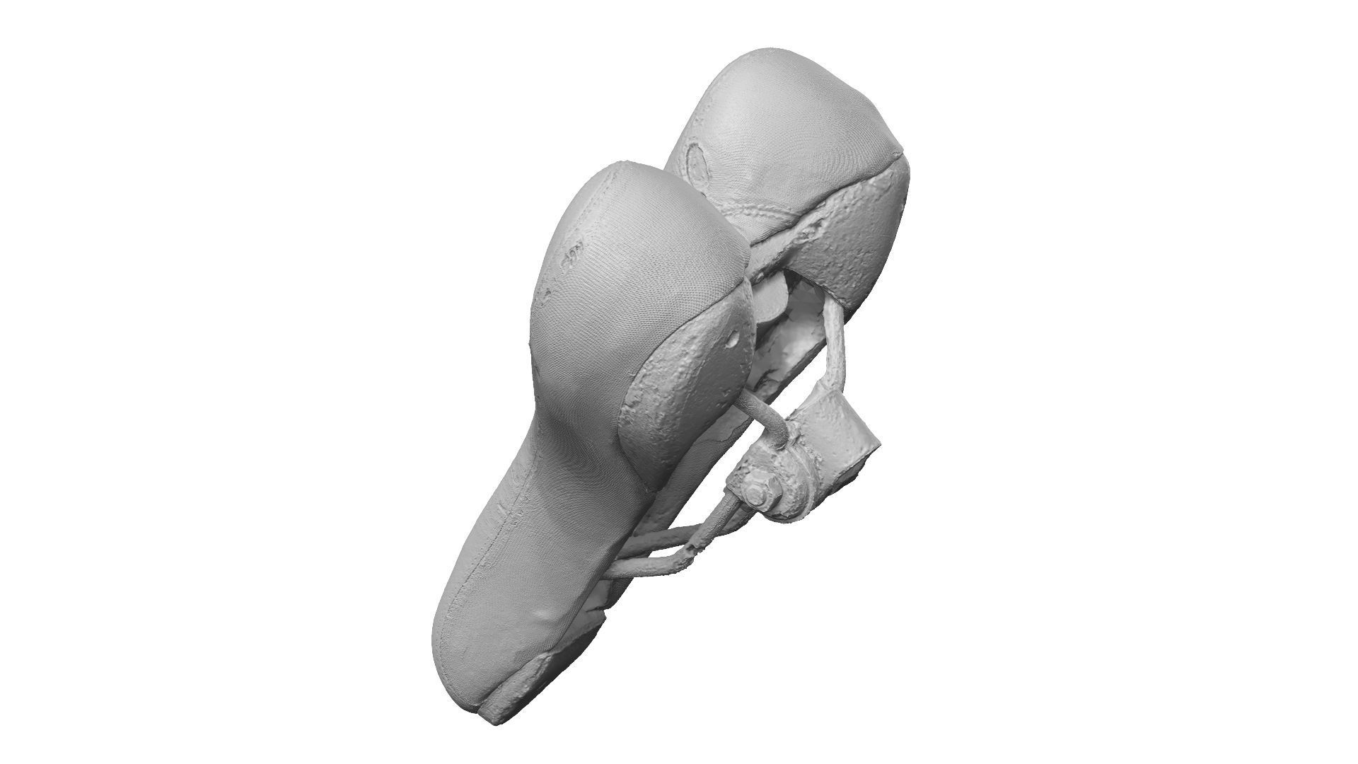 Old and Torn Bike Seat Raw Scanned 3D model_13