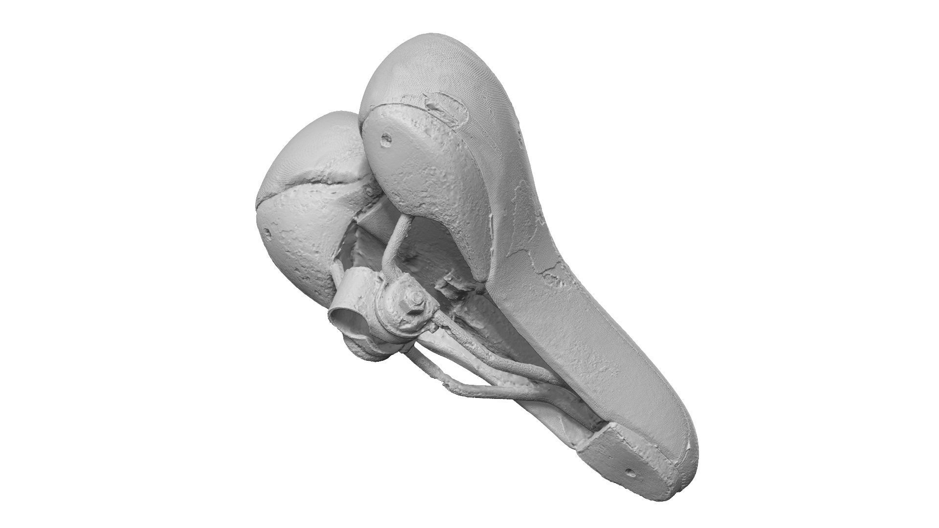 Old and Torn Bike Seat Raw Scanned 3D model_11