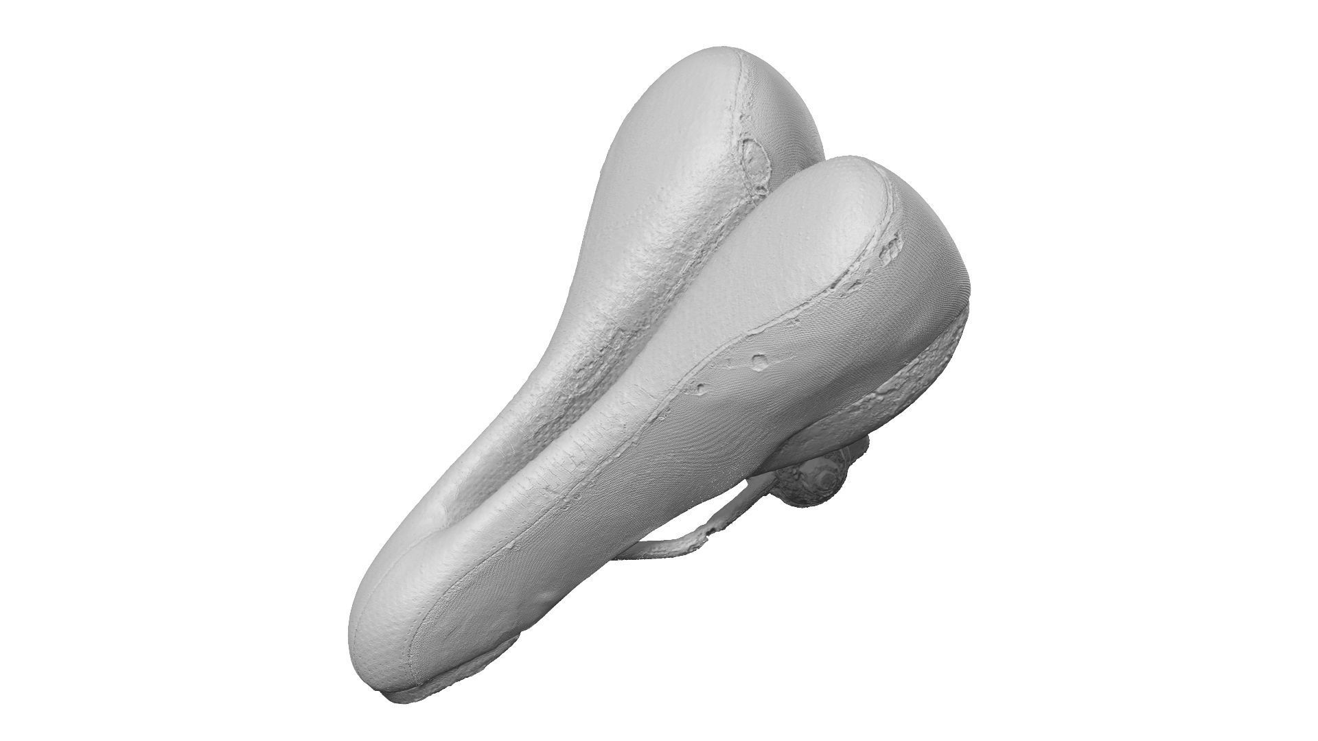 Old and Torn Bike Seat Raw Scanned 3D model_1