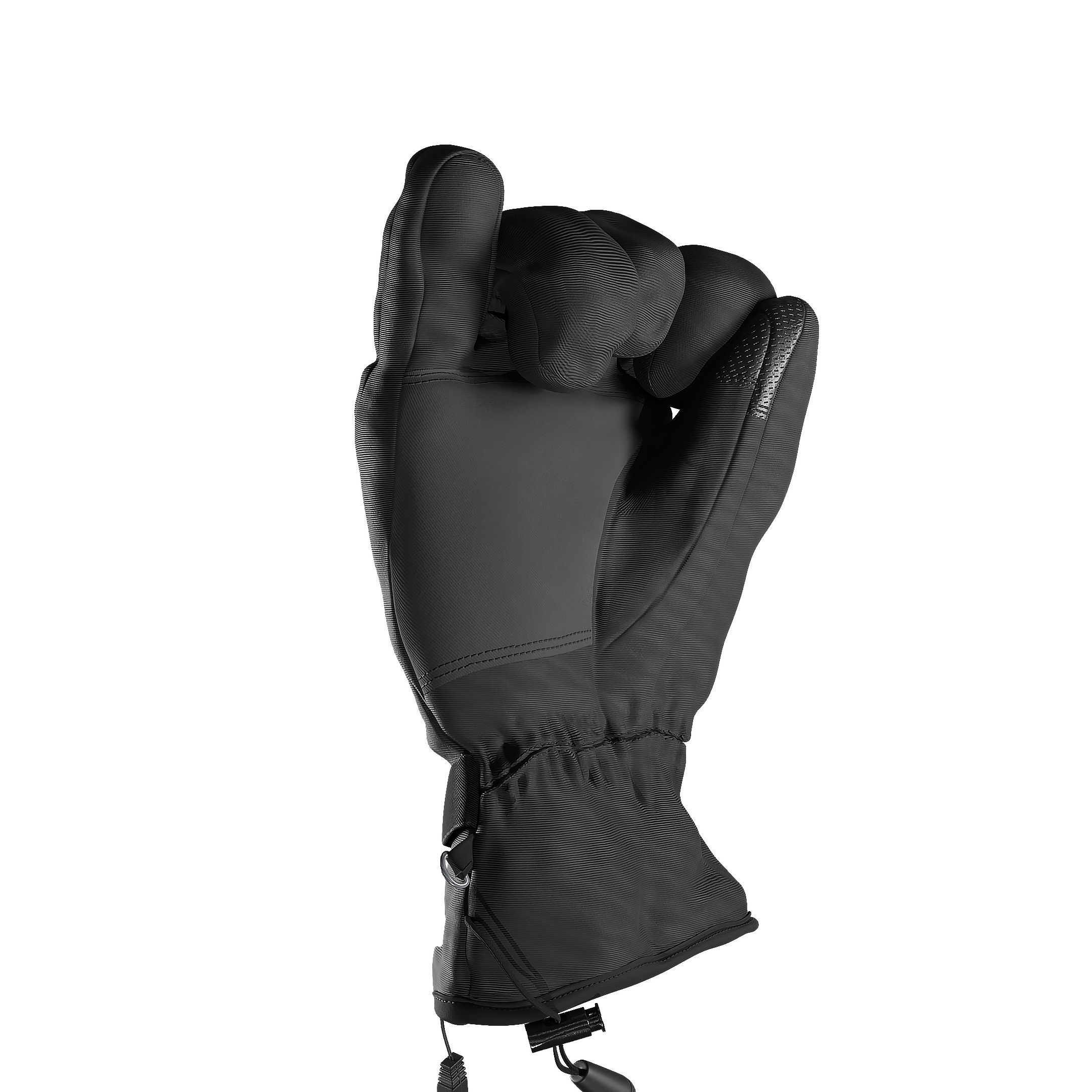 realistic glove heated gloves for motorcycles and snowmobiles Low-poly 3D model_3