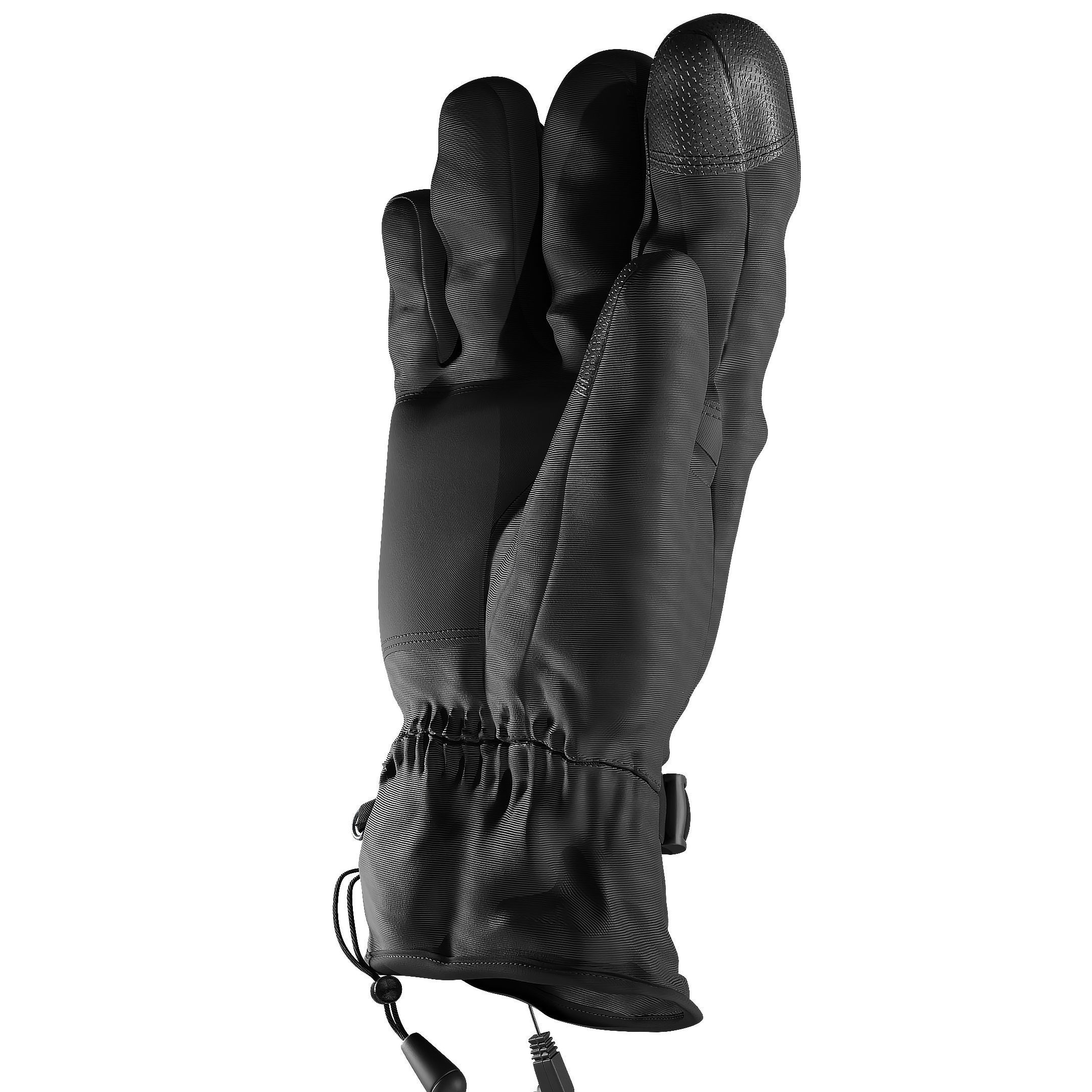realistic glove heated gloves for motorcycles and snowmobiles Low-poly 3D model_4