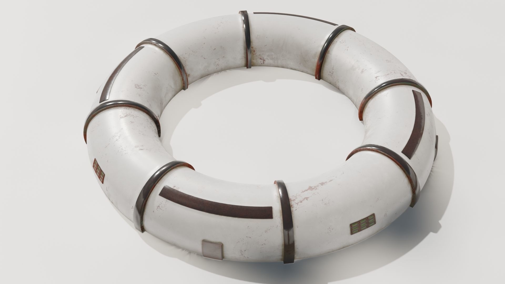 Mars module Low-poly 3D model_4