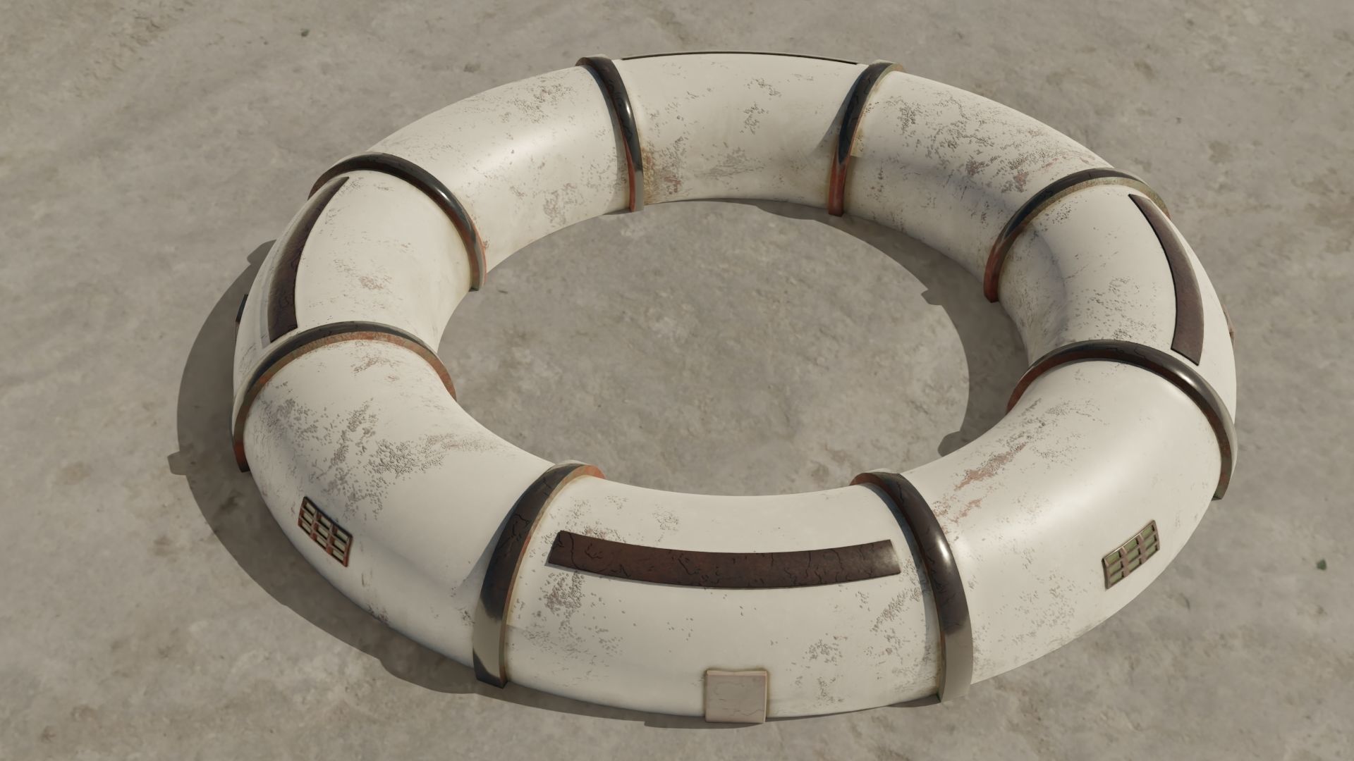 Mars module Low-poly 3D model_18