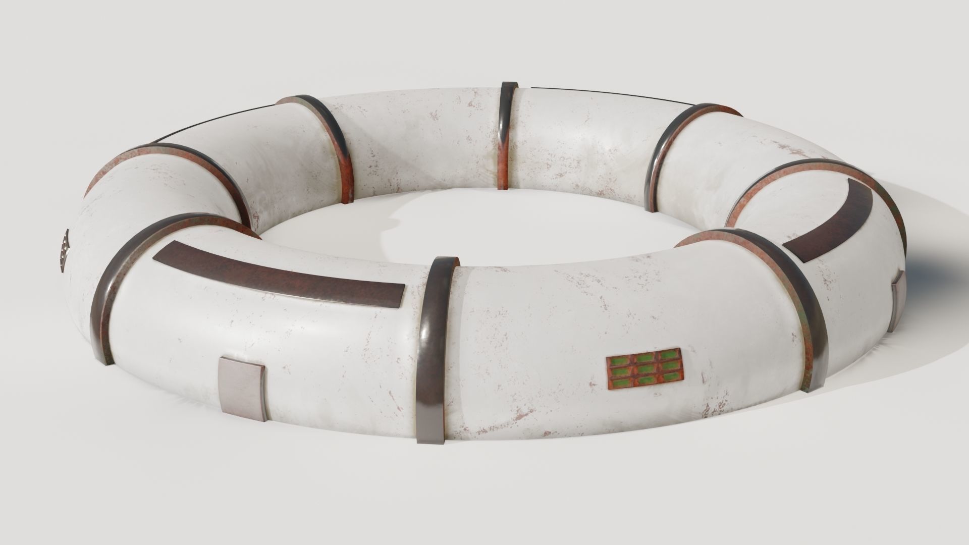 Mars module Low-poly 3D model_17