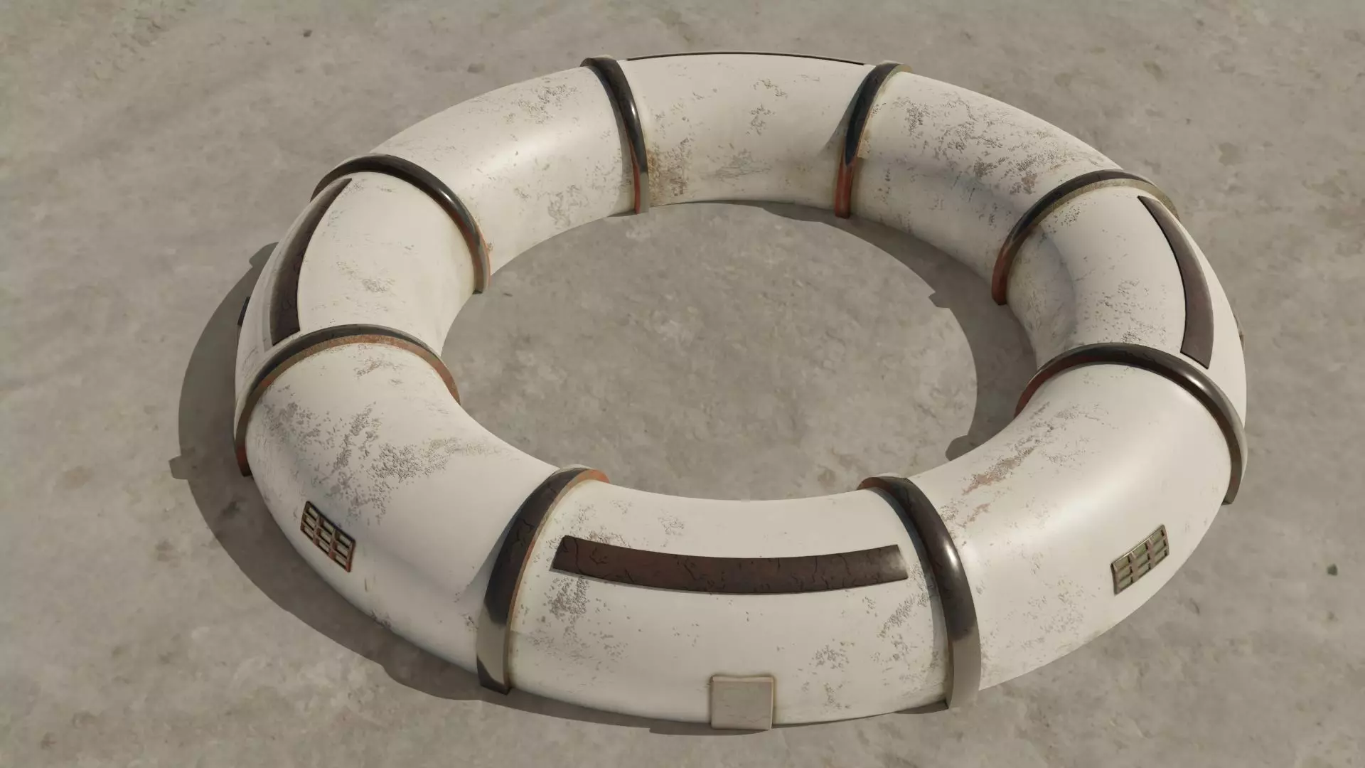 Mars module Low-poly 3D model_0