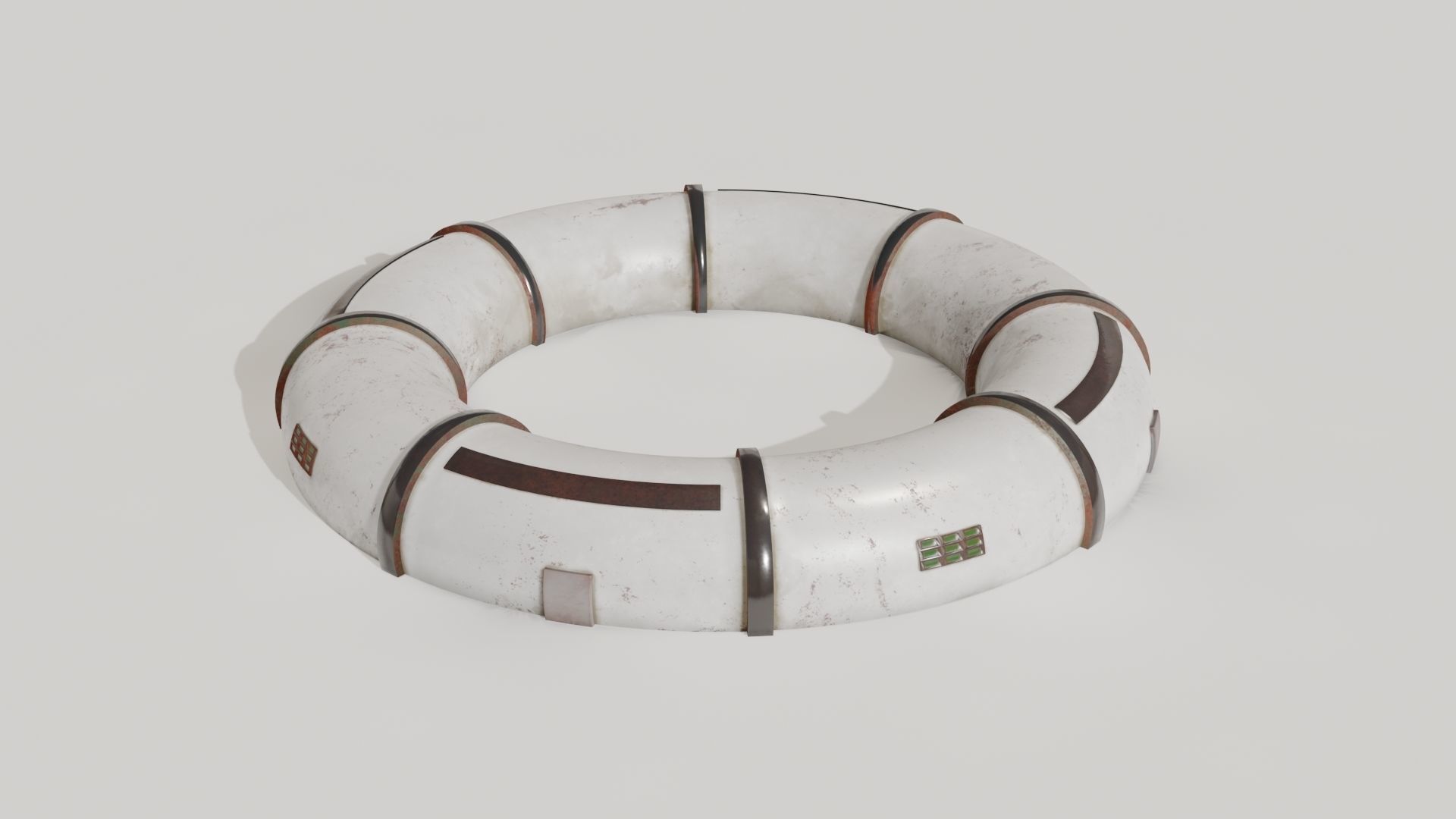 Mars module Low-poly 3D model_6