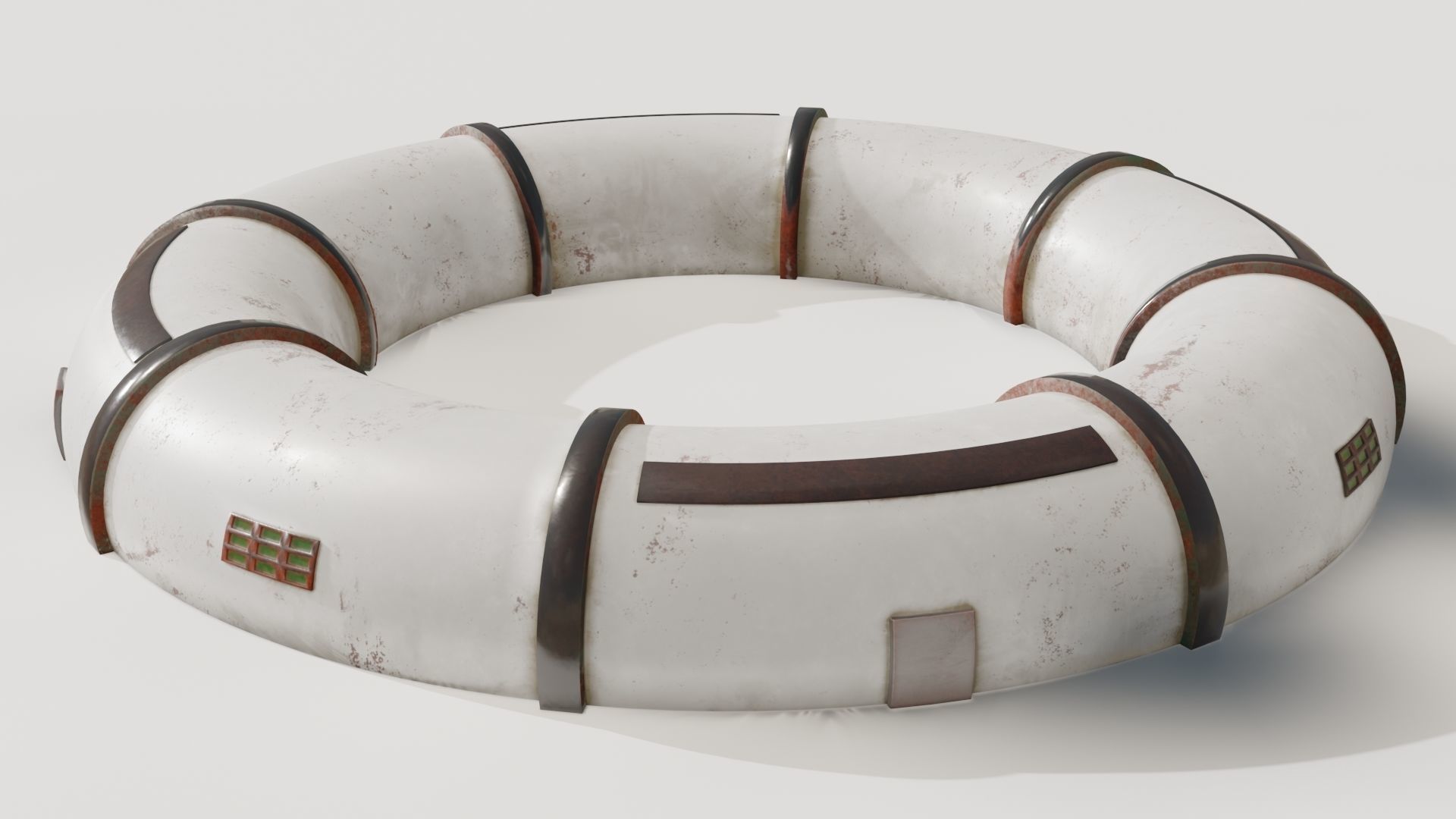 Mars module Low-poly 3D model_8