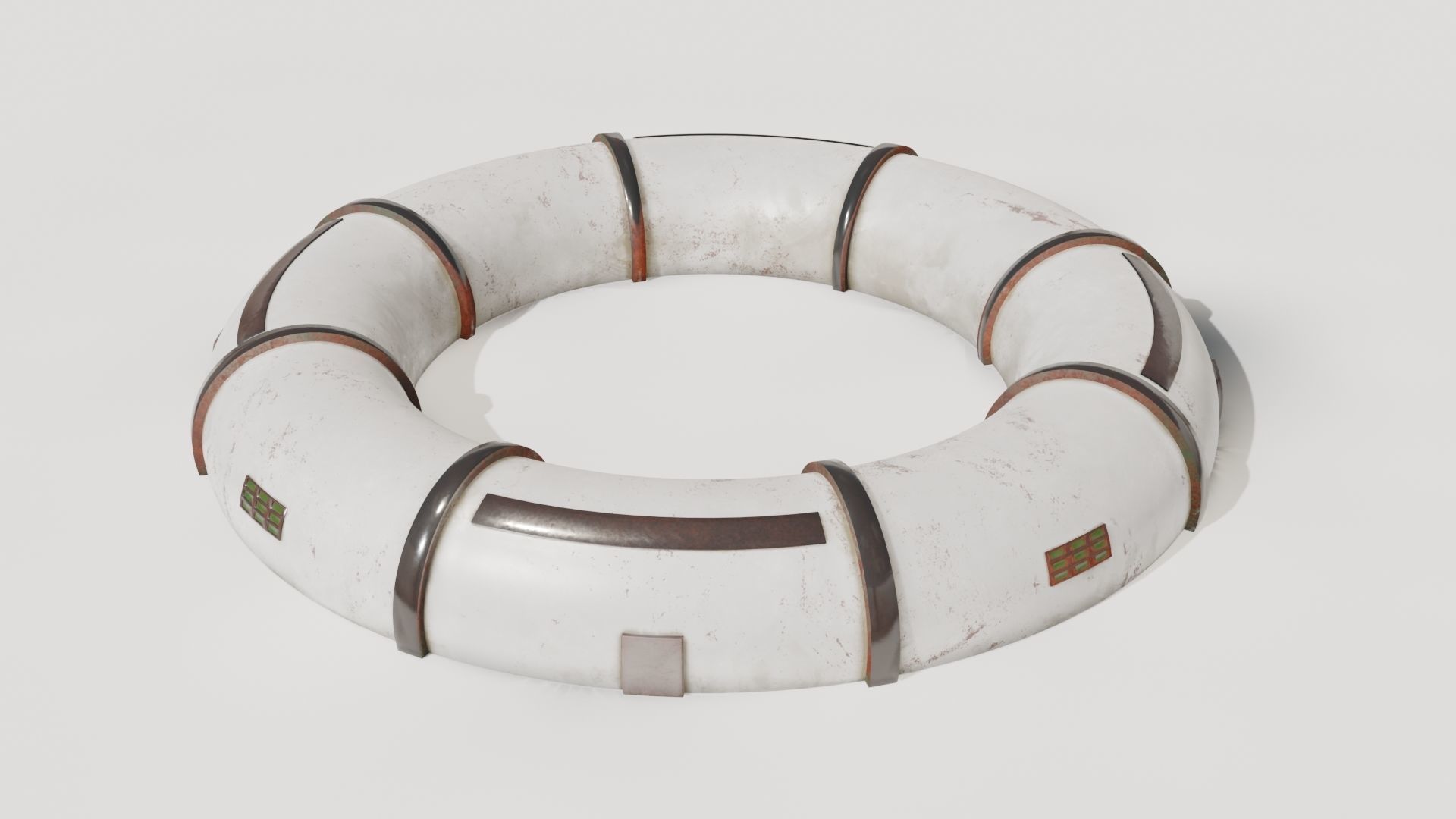 Mars module Low-poly 3D model_12