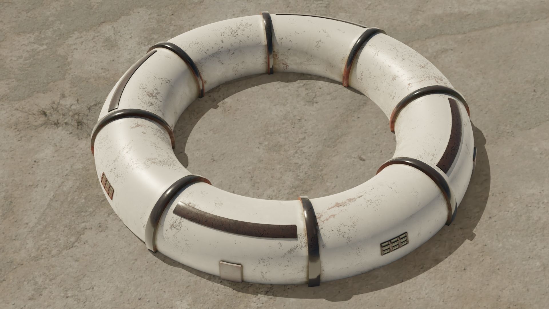 Mars module Low-poly 3D model_11