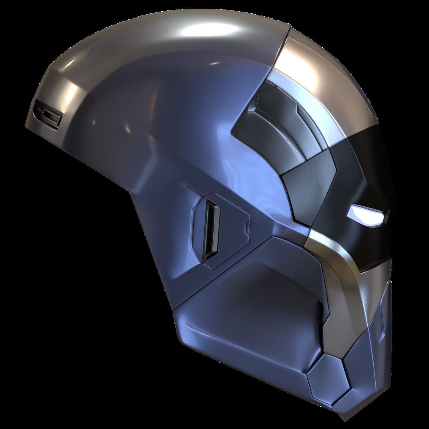 Ironman Mark 40 Shotgun Helmet 3D Print Model with Inner Detail 3D print model_15