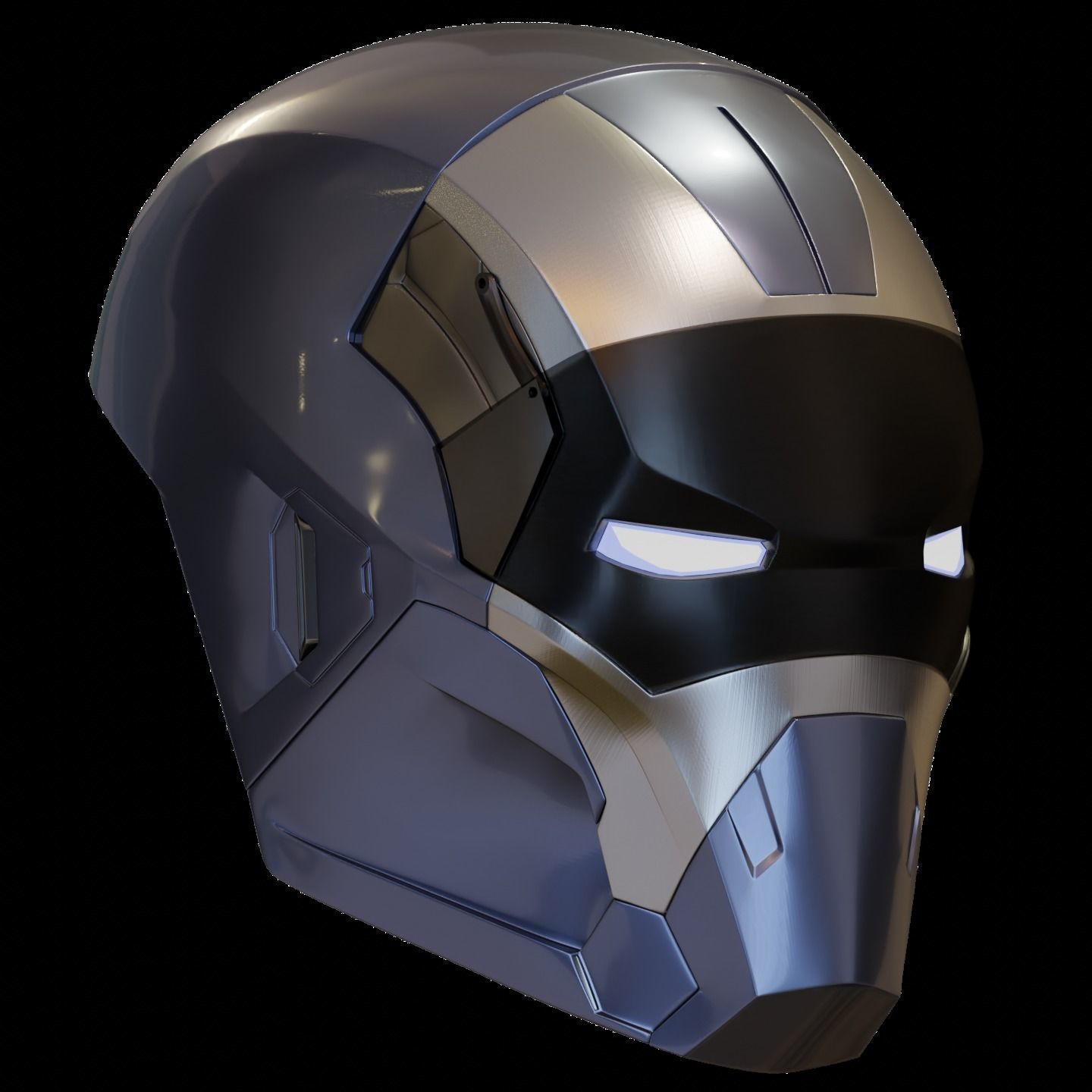 Ironman Mark 40 Shotgun Helmet 3D Print Model with Inner Detail 3D print model_6