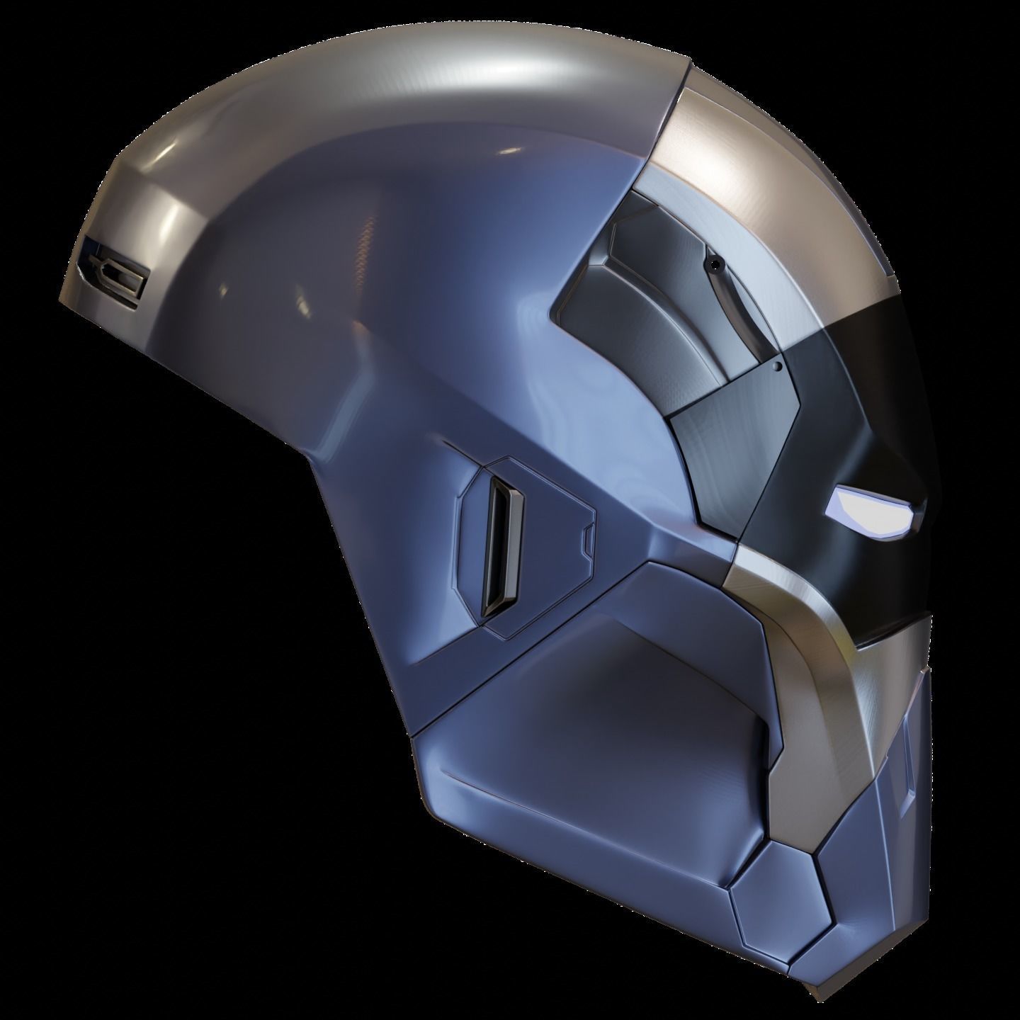 Ironman Mark 40 Shotgun Helmet 3D Print Model with Inner Detail 3D print model_7
