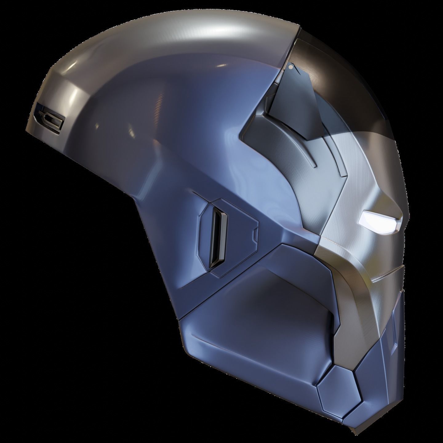 Ironman Mark 40 Shotgun Helmet 3D Print Model with Inner Detail 3D print model_12