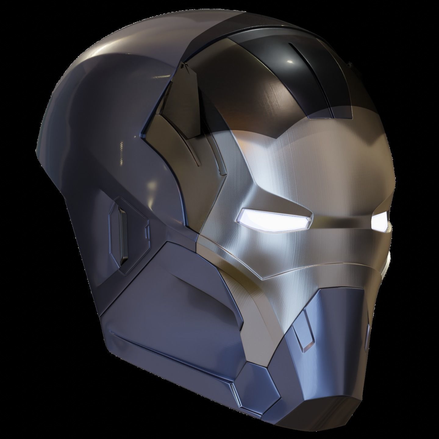 Ironman Mark 40 Shotgun Helmet 3D Print Model with Inner Detail 3D print model_11