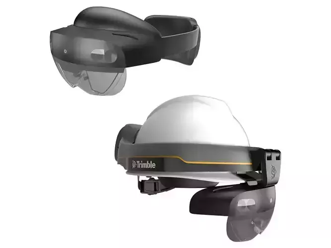 Trimble XR10 and  Microsoft HoloLens 2 3D model