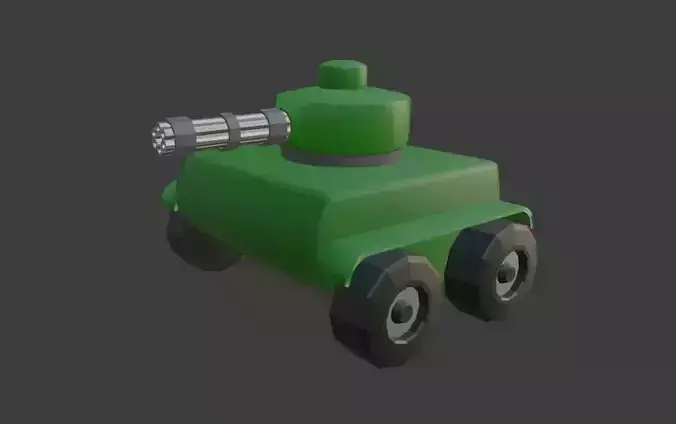 Low Poly Tank toy