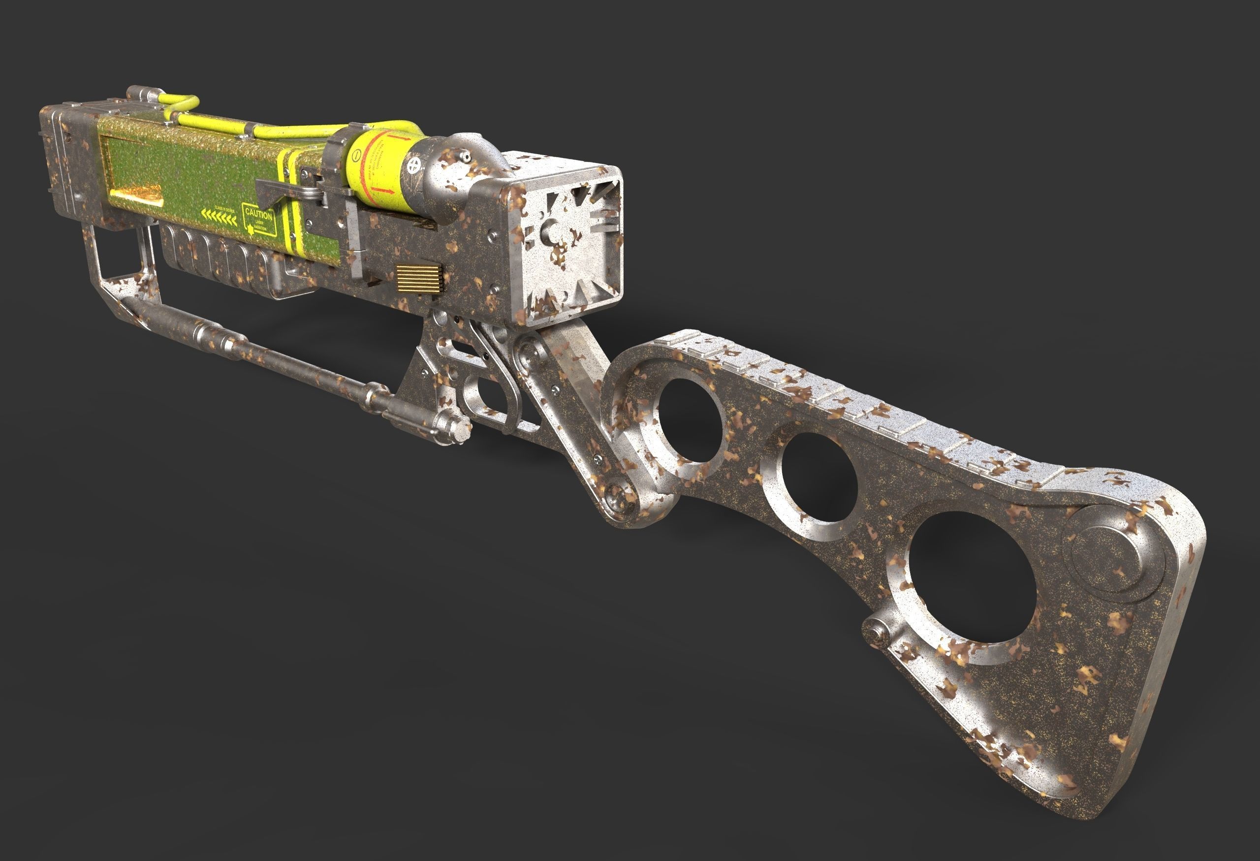 Fallout Laser Rifle 3D print model_4