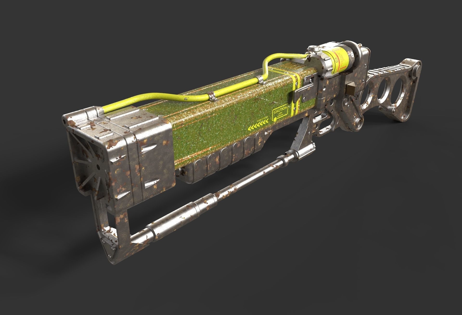Fallout Laser Rifle 3D print model_2